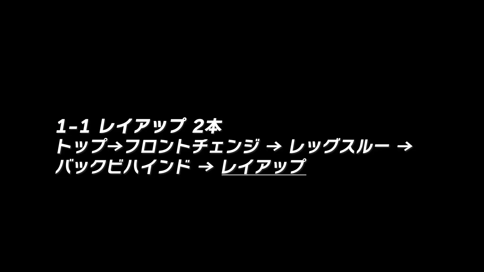 1-1 レイアップ